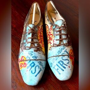 Artistic Leather Sneakers featuring the art of Rodney White New in Box by Icon